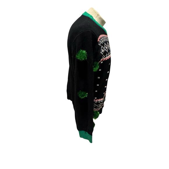 Spencers Nut Buster Nutcracker Ugly Christmas Sweater Men’s L Funny Pom Pom - Picture 3 of 3